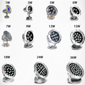 Các loại đèn âm nước