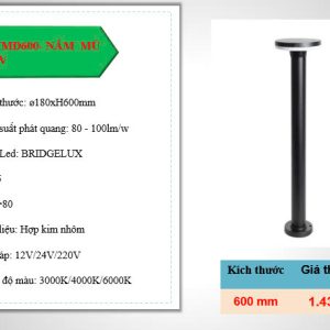 ĐÈN NẤM SÂN VƯỜN 12W BL- NSVMD600