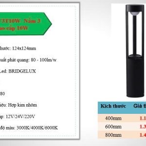 ĐÈN NẤM SÂN VƯỜN BL- NSV3T10W
