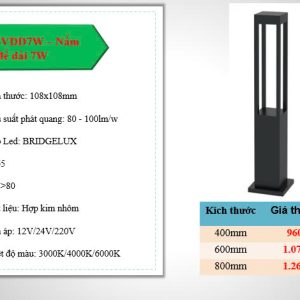 ĐÈN NẤM SÂN VƯỜN BL- NSVDD7W