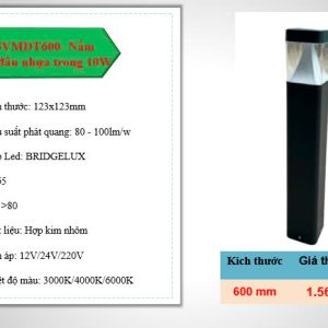 ĐÈN NẤM SÂN VƯỜN BL- NSVMDT600