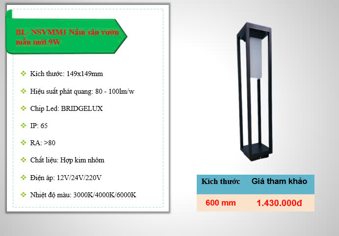 ĐÈN NẤM SÂN VƯỜN BL- NSVMM1 ĐÈN NẤM SÂN VƯỜN BL- NSVMM1